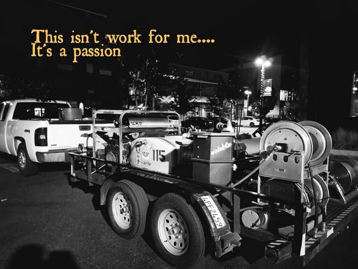 Carlos Gonzalez quote graphic about passion for pressure washing