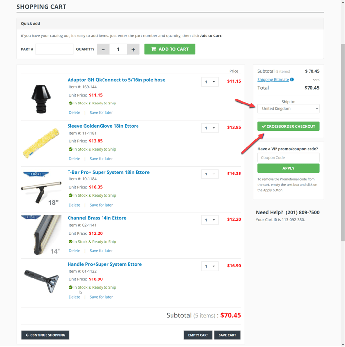 J.Racenstein checkout step 1 — begin checkout