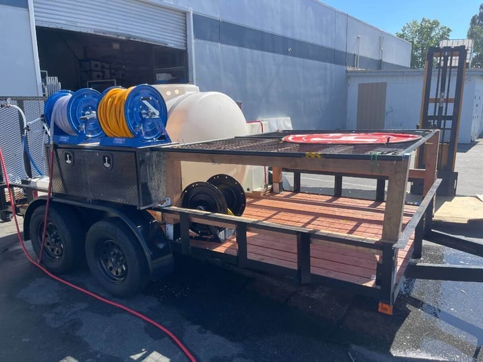 ProTool drone trailer twin RO membrane filtration system
