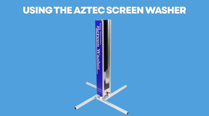 Using the Aztec Screen Washer