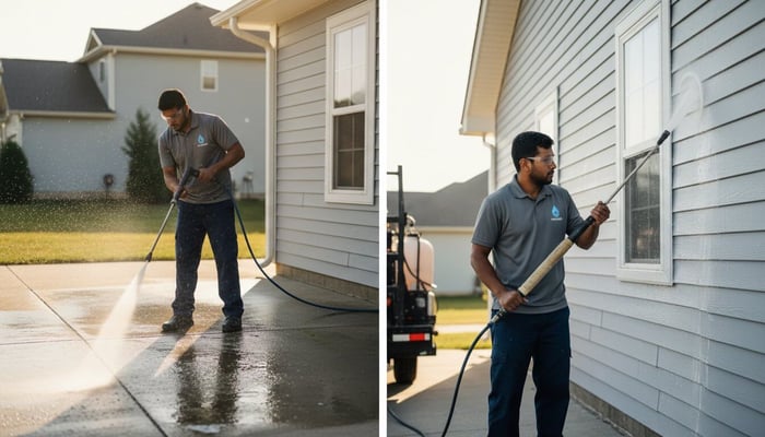pressure washing vs soft washing