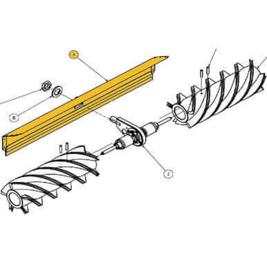 ProTool Guard for Rotary Brush 39in 100cm 2 Hole