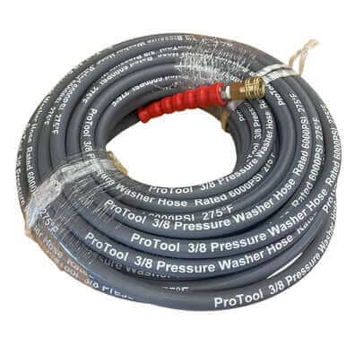 ProTool Pressure Washer Hose 50ft 2 Wire 6000psi with Quick Connects