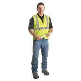 Vest Yellow Hi-Vis Reflective L-XL