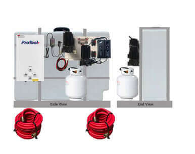 Warm Water Skid for RO production and Cleaning Systems