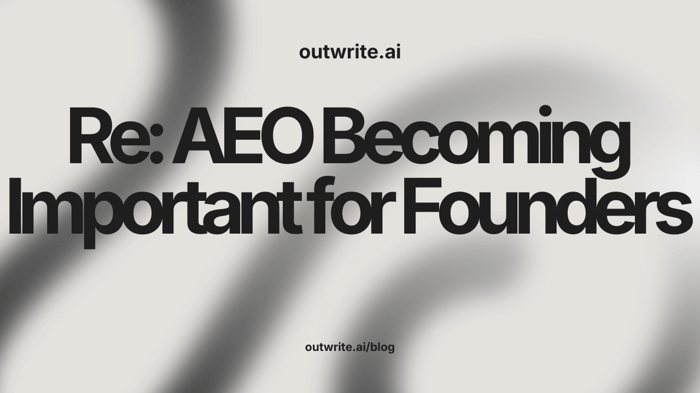 Why AEO Is Becoming Important for Founders
