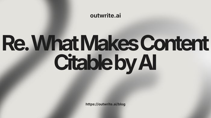 What Makes Content Citable by AI