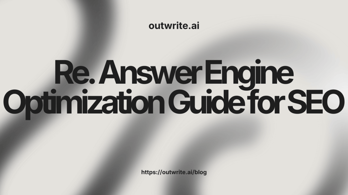 Answer Engine Optimization Guide for SEO