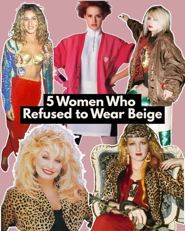 Five women style icons who said no to boring beige, standing out against Quiet Luxury, Vanilla Girl, and Sad Beige fashion trends.