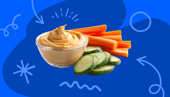 snacks that won't spike your glucose like hummus and carrots