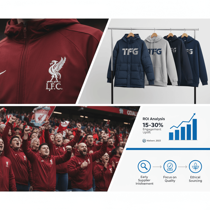 Case study images of successful logo clothing projects