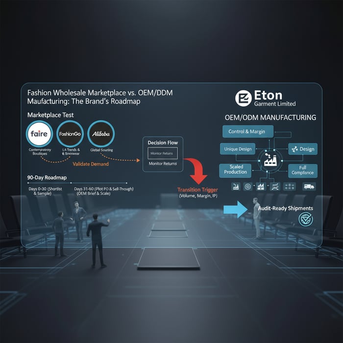OEM/ODM workflow from design brief to bulk QC and shipment