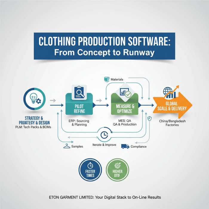 Roadmap graphic showing strategy, pilot, KPI reviews, and scale-out milestones
