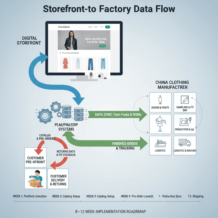 Roadmap from platform selection to pre-order and production alignment across 8–10 weeks