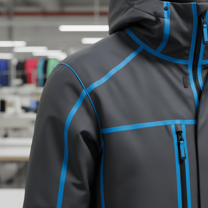 Factory-reviewed tech pack showing graded measurements and BOM tables