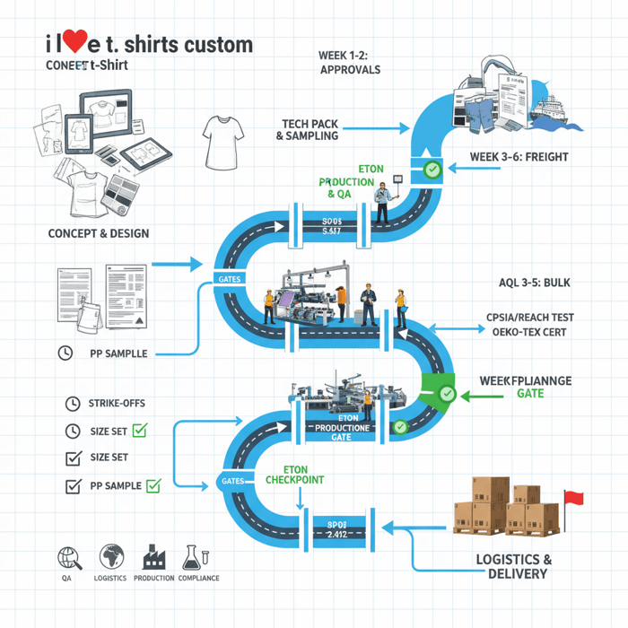 OEM workflow with Eton checkpoints and compliance gates highlighted
