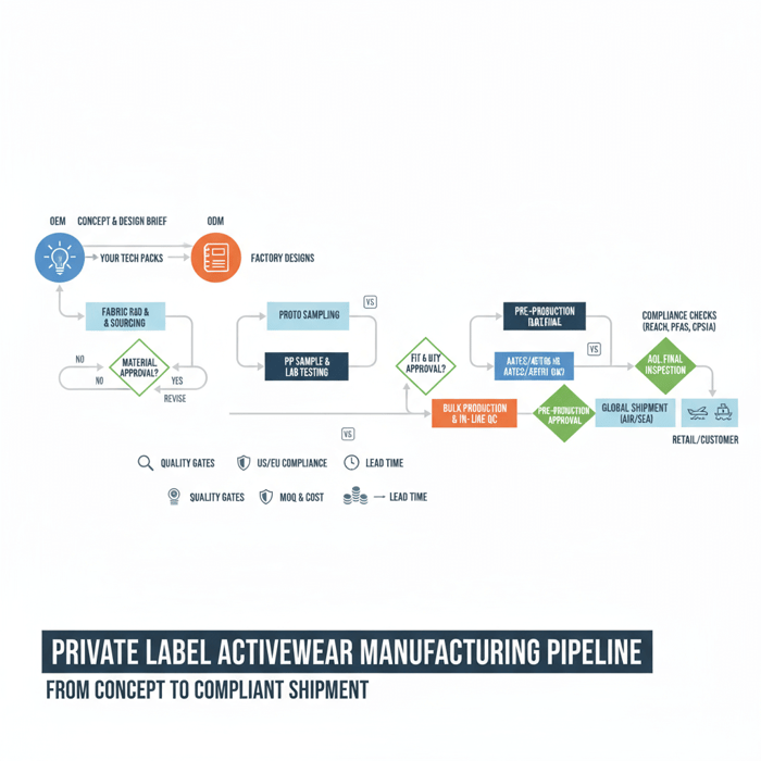 Private Label Fitness Apparel Manufacturers: How to Choose a China Clothing Manufacturer for High-Performance Activewear