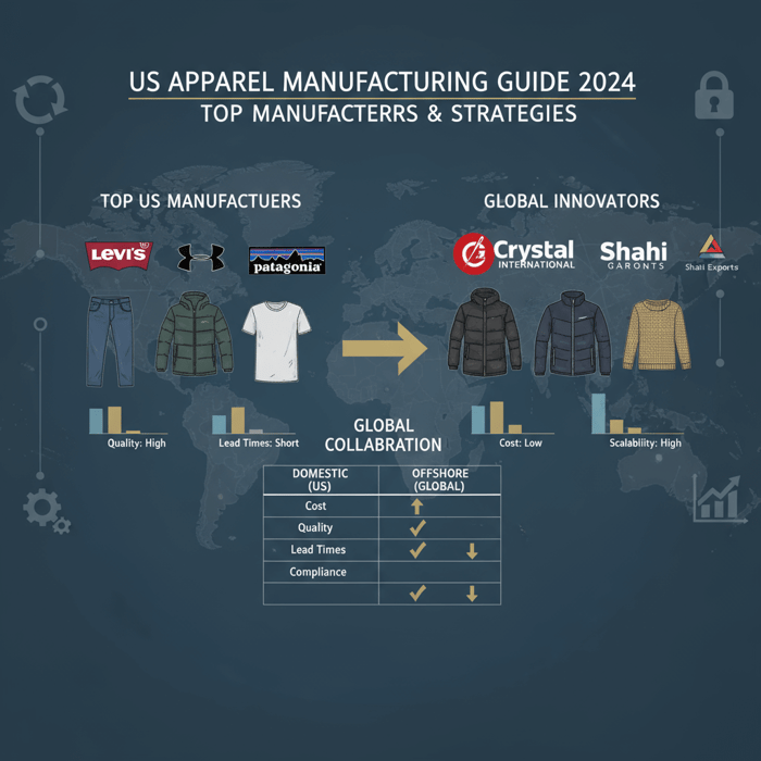 Profiles of top US and international apparel manufacturers with comparison charts