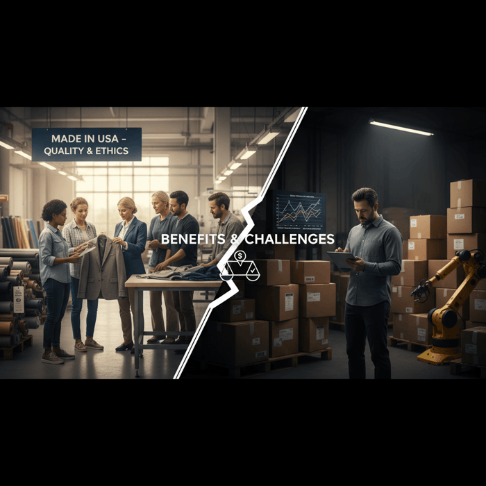 Benefits and challenges of American made companies in apparel
