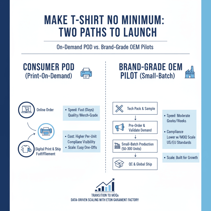 QC checklist visual covering measurements, shrinkage, colorfastness, and print durability