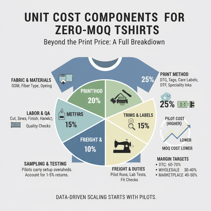 Pilot workflow flowchart from brief to ship for make t shirt no minimum pilots