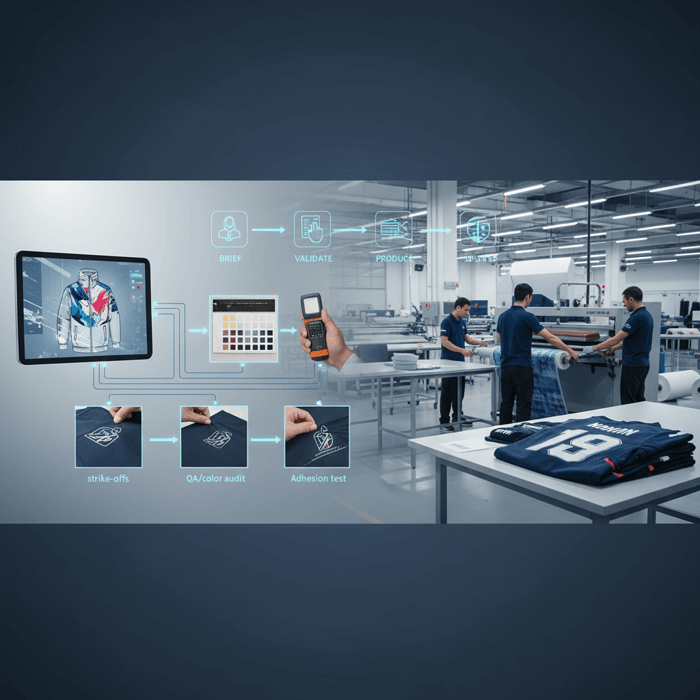 OEM workflow from design to bulk production for personalized prints