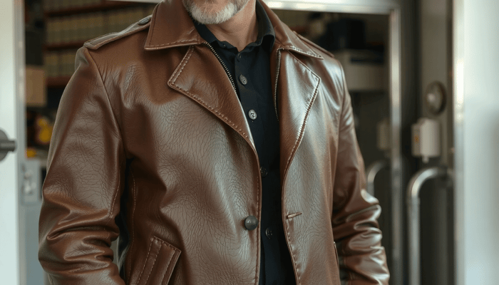 how to style brown leather jacket