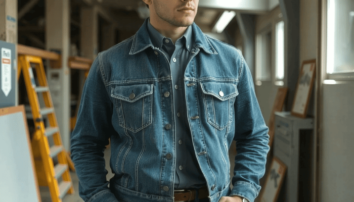 how to dress with denim jacket