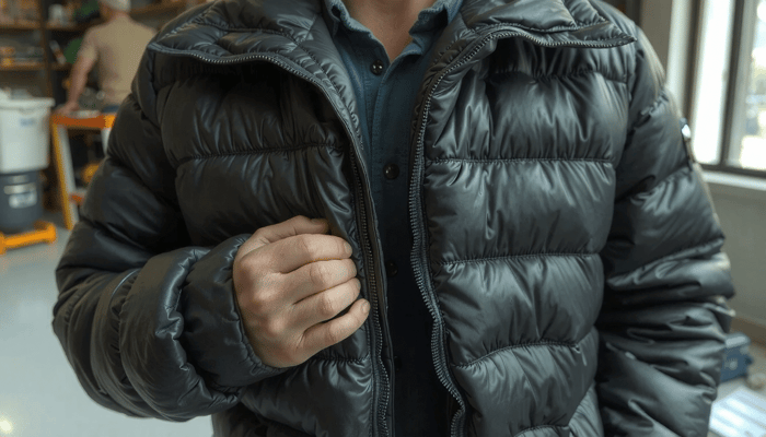 how to fix a hole in down jacket