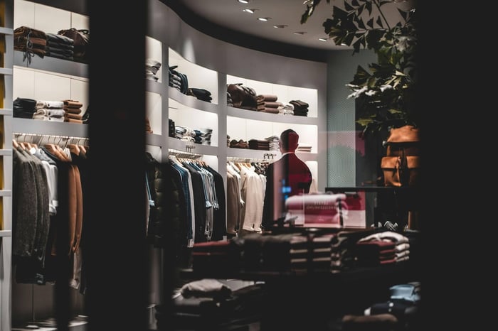 multi-channel outreach strategy showing email, LinkedIn, and phone icons connecting to a retail buyer profile