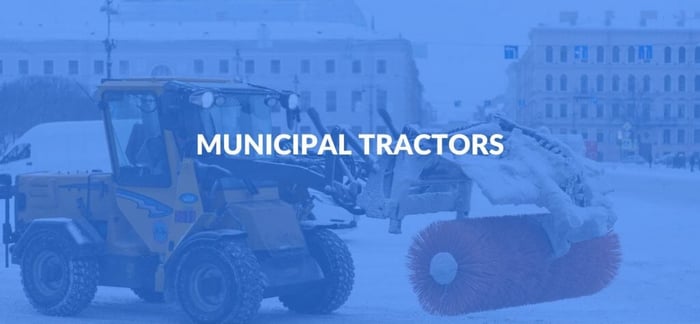 municipal tractors in winter