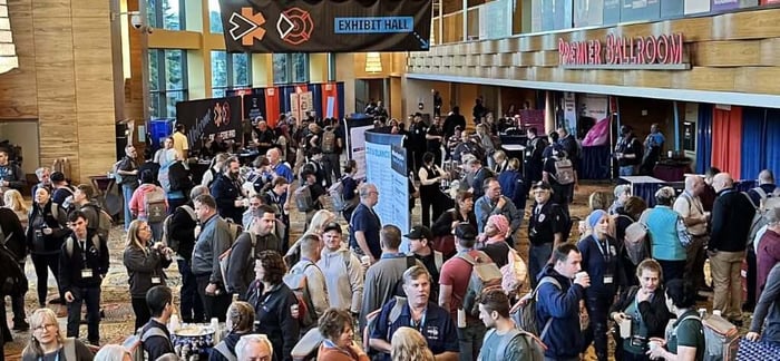 Exhibit hall at the EMS and Fire Pro Expo.