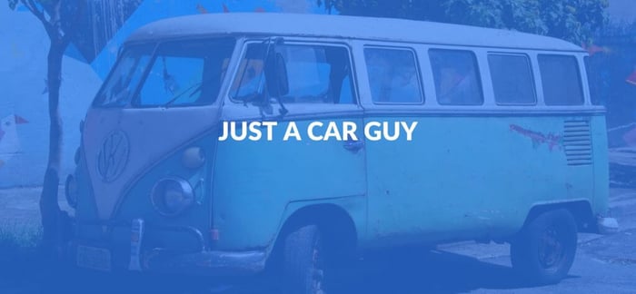 Best Automotive Sites - image of a white and green Volkswagen van.