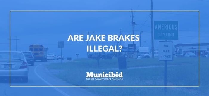 Jake Brakes - information sign