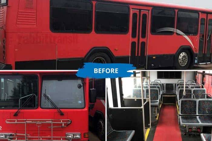 School surplus - bus conversion (before)