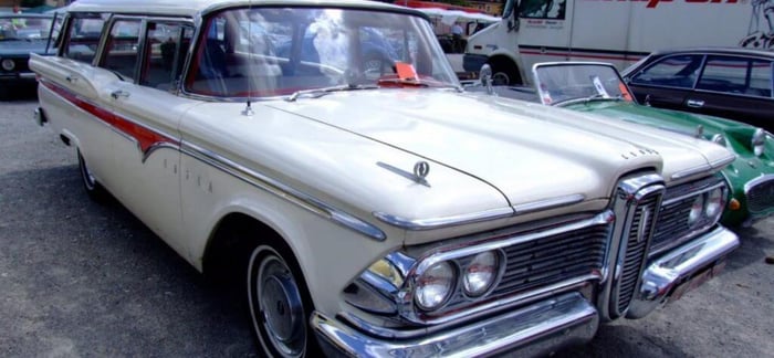 1958 White Edsel Villager