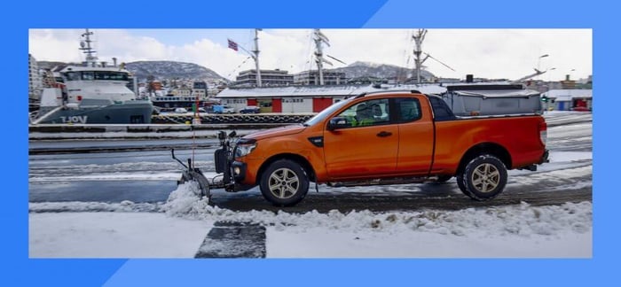 Snow Plow Pickup Truck
