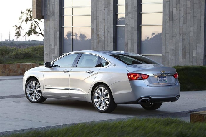 Best years: 2018 Chevy Impala, reported among the best model years by Impala owners, with a five-star overall safety rating and high reliability score.