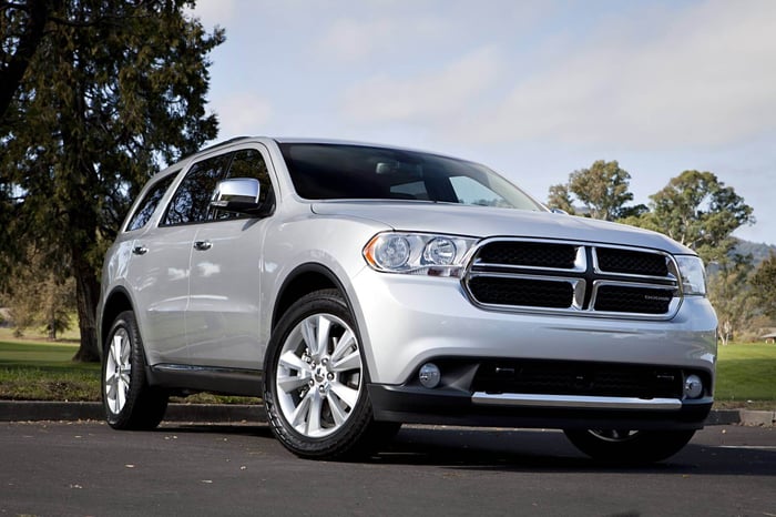 2013 Dodge Durango, one of the Dodge Durango years to avoid, yet capable of carrying a full load, and with a four star safety rating.