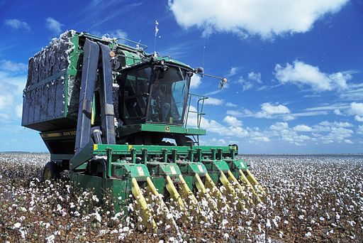 john deere cotton harvester