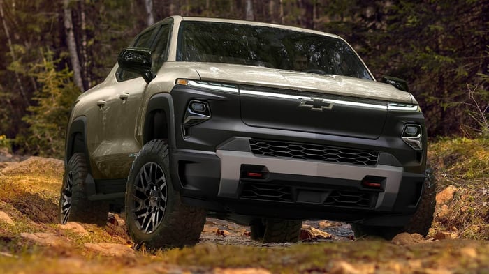 2024 Chevrolet Silverado Custom Trail Boss, which is not a hybrid model and can be a fairly rough ride at times.