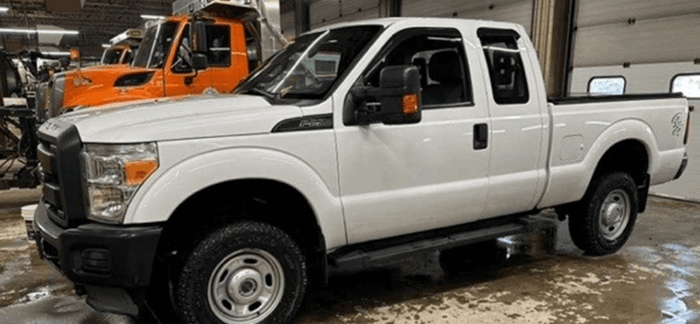 Government Surplus Vehicle Guide - white utility truck