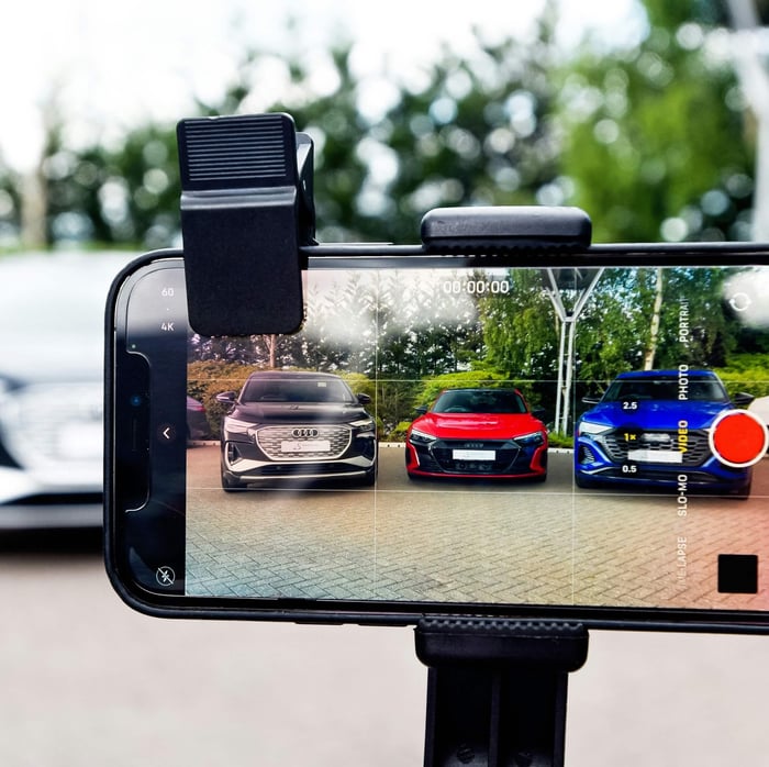 Video marketing of three cars.