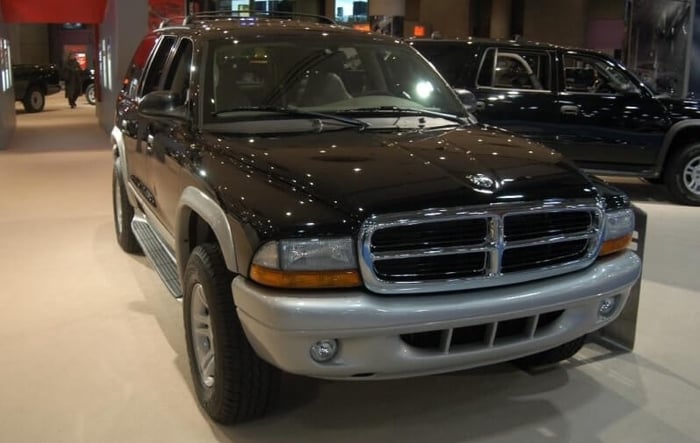 2003 Dodge Durango model, with high reliability ratings for the generation and spacious interior.