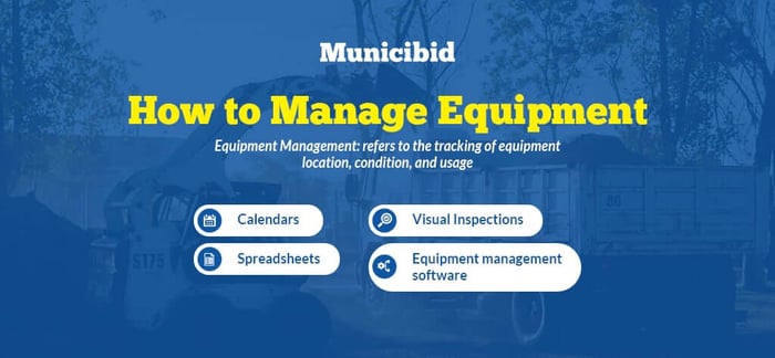 How to manage equipment infographic
