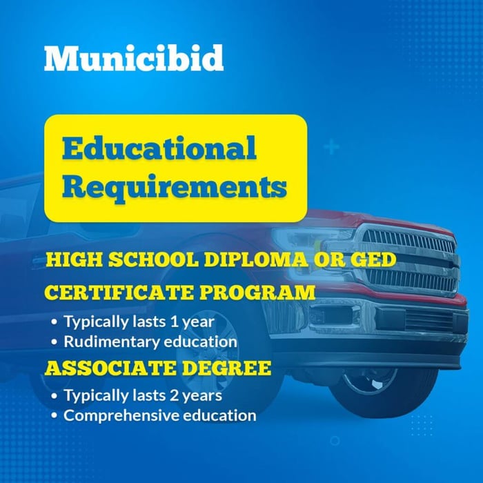 Auto Mechanic Educational Requirements infographic