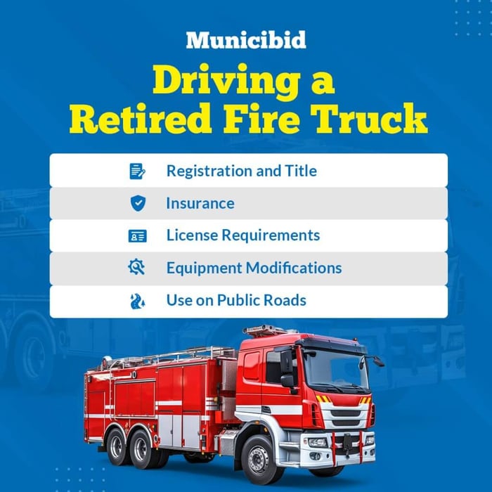 Driving a Retired Fire Truck infographic