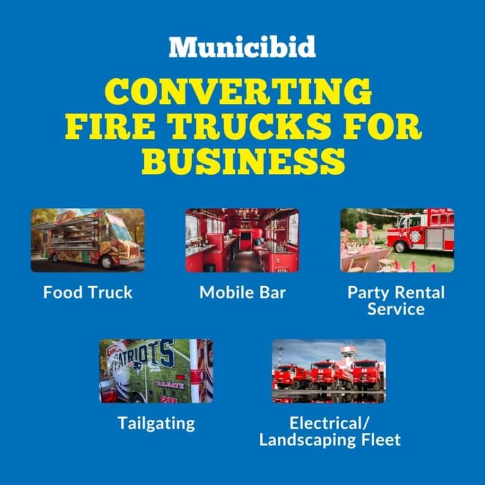 Converting Fire Trucks for Business infographic