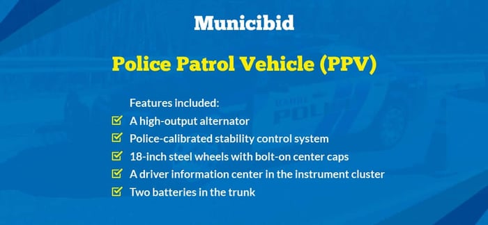 Chevrolet Police Cars: Police Patrol Vehicle infographic