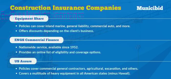heavy equipment insurance companies infographic